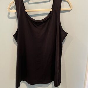 Roz & Ali Black Tank Top with Scoop Neckline